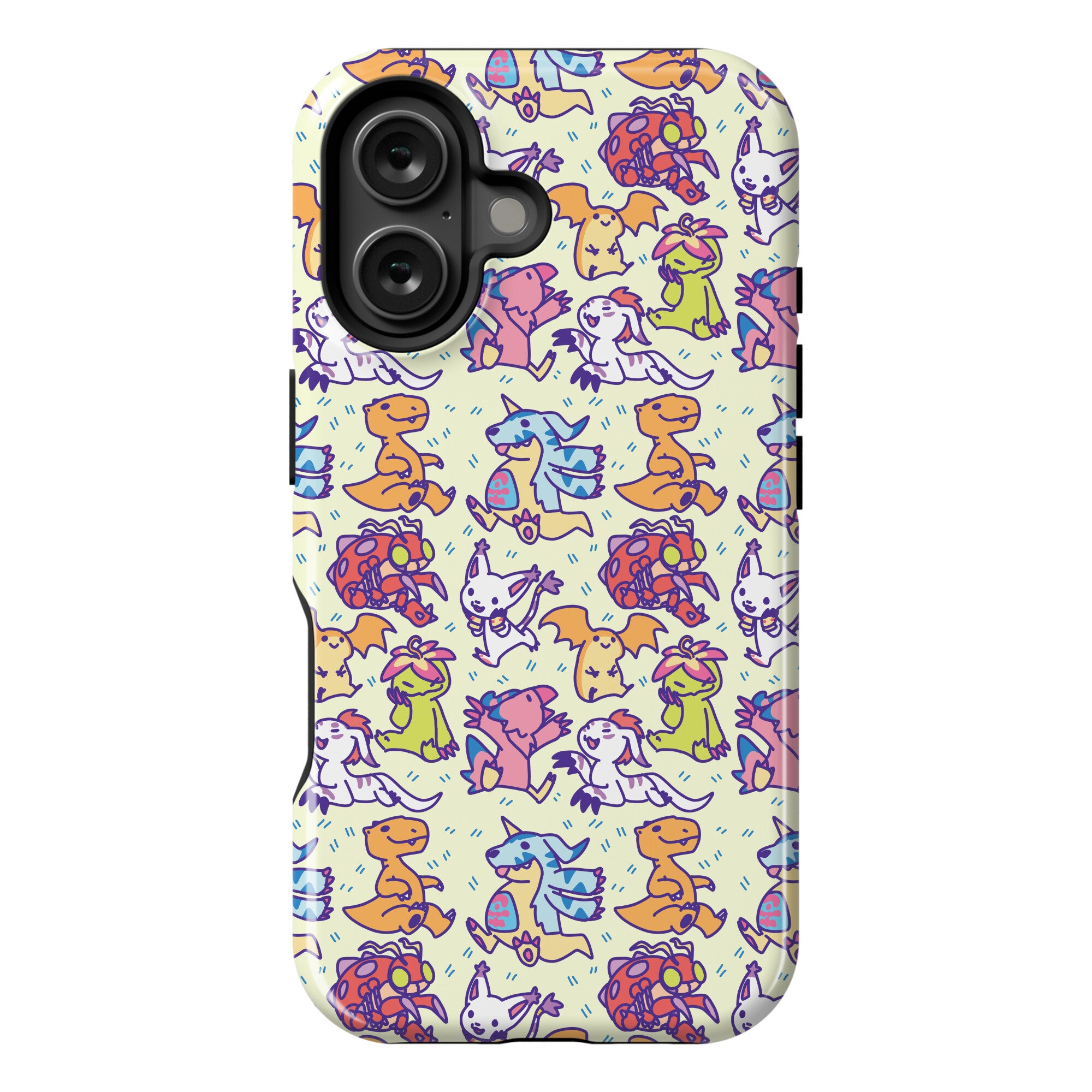 Digital Monsters Pattern Phone Case
